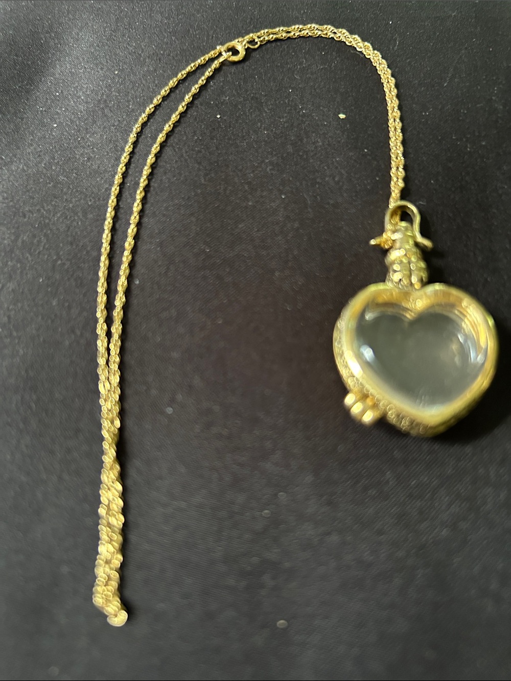 Gold Heart Locket Necklace - Women Jewelry